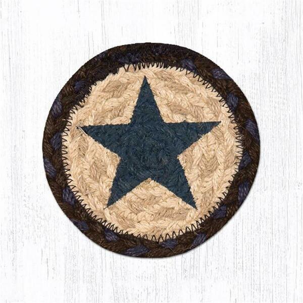 Capitol Importing Co 5 x 5 in. Blue Star Printed Round Coaster 31-IC312BS